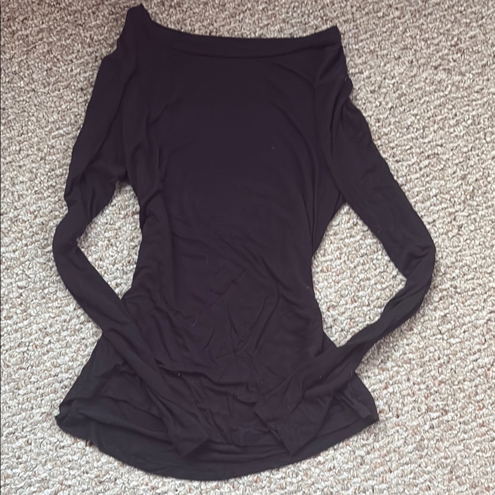 Aeropostale Black Long Sleeve Blouse